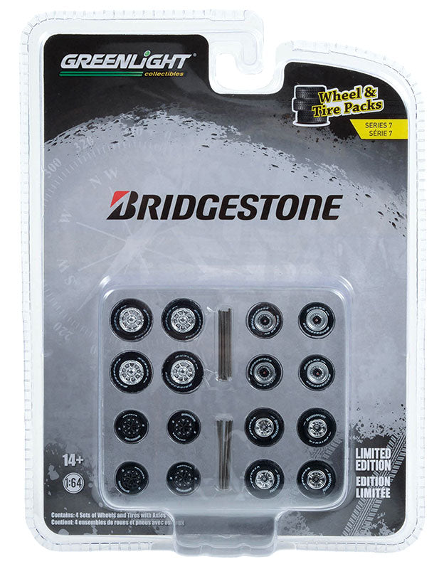 Greenlight Auto Body Shop - Wheel &Tire Packs Series 7 - Bridgestone Tires - 16170-A 1:64