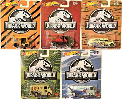 Hot Wheels Premium Pop Culture Jurassic World Set of 5, DLB45-979Q