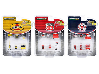 Greenlight Auto Body Shop - Shop Tool Accessories Series 5 - Pennzoil - 16140-A 1:64