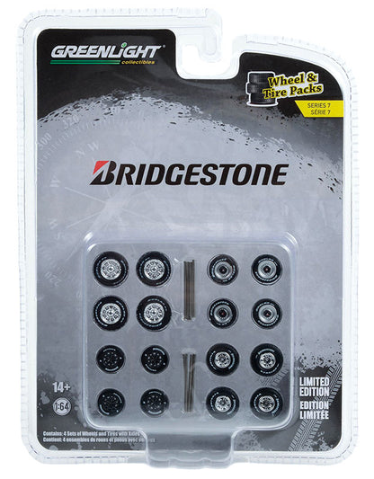 Greenlight Auto Body Shop - Wheel &Tire Packs Series 7 - Bridgestone Tires - 16170-A 1:64
