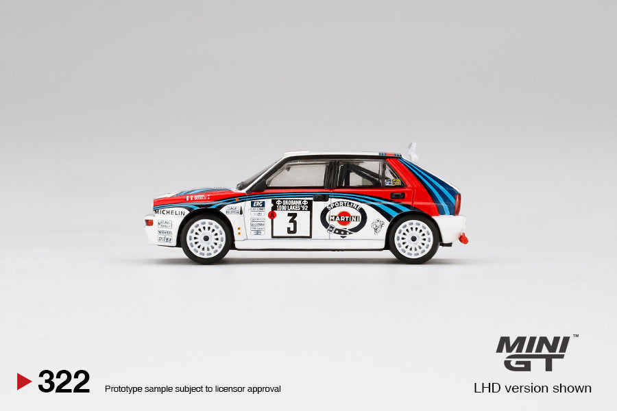 Mini GT Lancia Delta HF Integrale Evoluzione 1992 Rally 1000 Lakes Winner - MGT00322 1:64