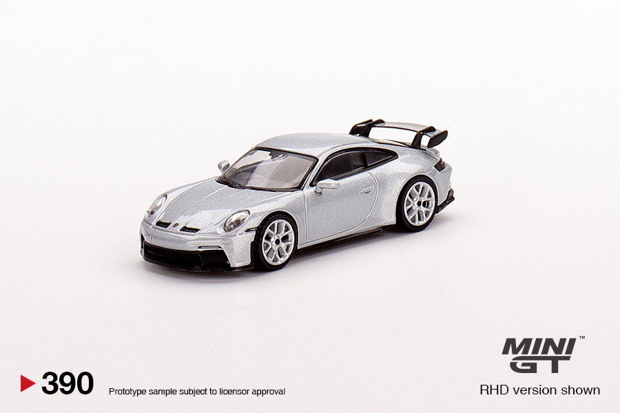 Mini GT Porsche 911 (992) GT3 GT Silver Metallic - MGT00390 1:64