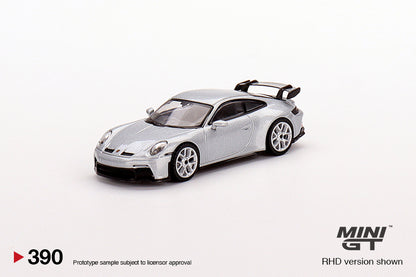 Mini GT Porsche 911 (992) GT3 GT Silver Metallic - MGT00390 1:64