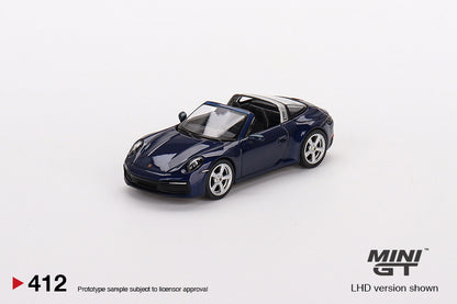 Mini GT Porsche 911 Targa 4S Gentian Blue Metallic - MGT00412 1:64
