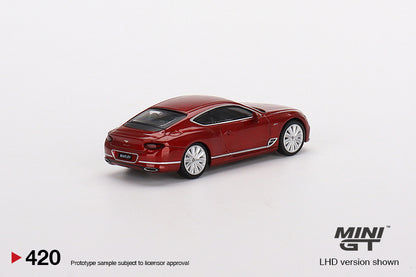 Mini GT Bentley Continental GT Speed 2022 Candy Red - MGT00420 1:64