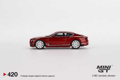 Mini GT Bentley Continental GT Speed 2022 Candy Red - MGT00420 1:64