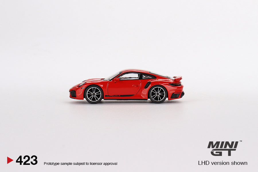 Mini GT Porsche 911 Turbo S Guards Red - MGT00423 1:64