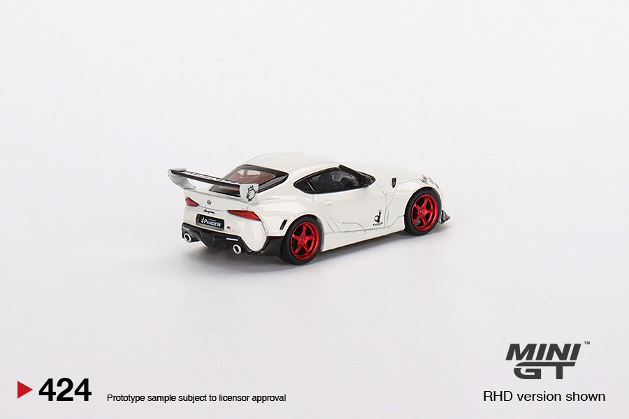 Mini GT Pandem Toyota GR Supra V1.0 Pearl White - MGT00424 1:64