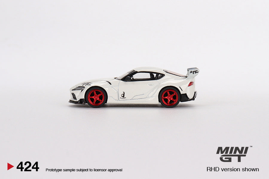 Mini GT Pandem Toyota GR Supra V1.0 Pearl White - MGT00424 1:64
