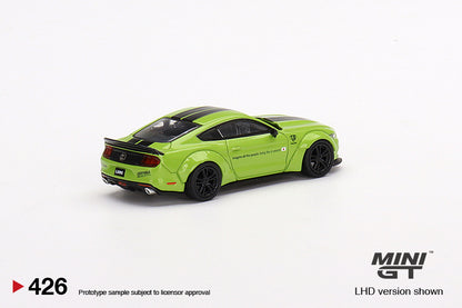 Mini GT LB-WORKS Ford Mustang Grabber Lime - MGT00426 1:64
