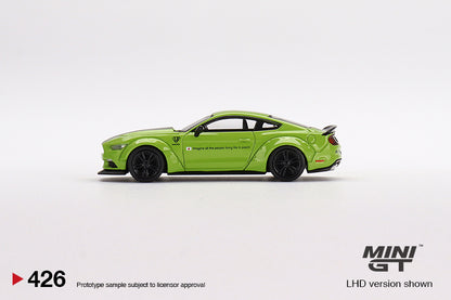 Mini GT LB-WORKS Ford Mustang Grabber Lime - MGT00426 1:64