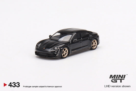 Mini GT Porsche Taycan Turbo S Volcano Grey Metallic - MGT00433 1:64