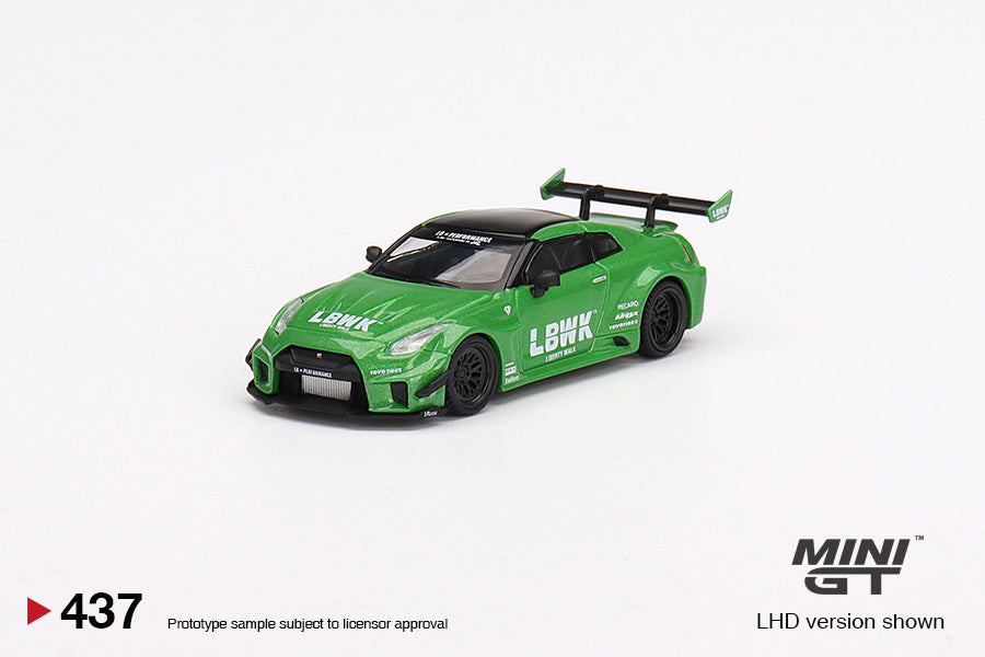 Mini GT LB-Silhouette WORKS GT NISSAN 35GT-RR Ver.2 Apple Green 1:64