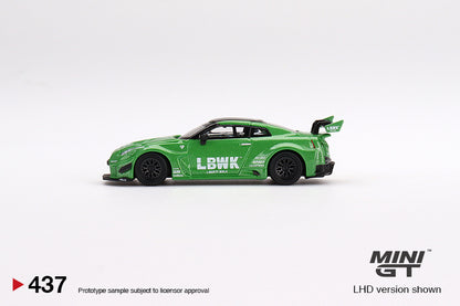 Mini GT LB-Silhouette WORKS GT NISSAN 35GT-RR Ver.2 Apple Green 1:64