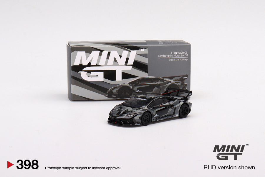 Mini GT LB-WORKS Lamborghini Huracán GT Digital Camouflage - MGT00398 1:64