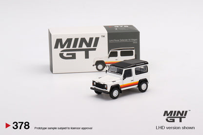 Mini GT Land Rover Defender 90 Wagon White - MGT00378 1:64