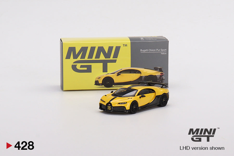 Mini GT Bugatti Chiron Pur Sport Yellow - MGT00428 1:64
