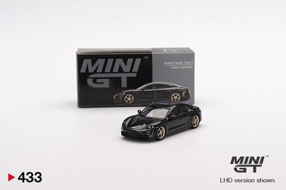Mini GT Porsche Taycan Turbo S Volcano Grey Metallic - MGT00433 1:64