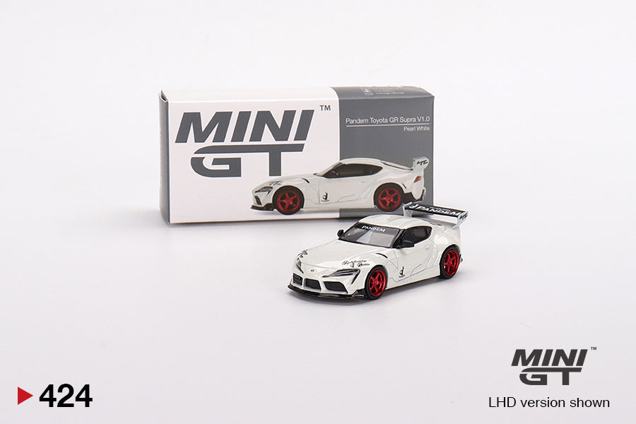 Mini GT Pandem Toyota GR Supra V1.0 Pearl White - MGT00424 1:64