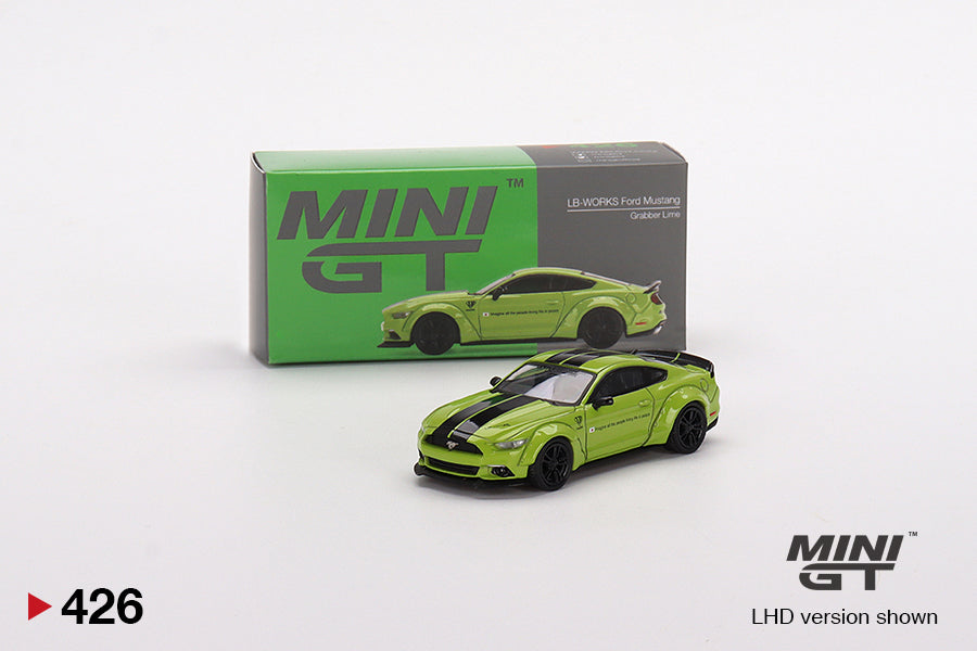 Mini GT LB-WORKS Ford Mustang Grabber Lime - MGT00426 1:64