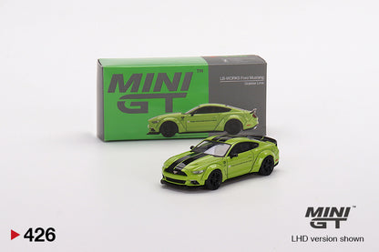 Mini GT LB-WORKS Ford Mustang Grabber Lime - MGT00426 1:64