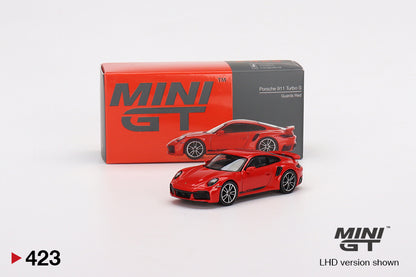 Mini GT Porsche 911 Turbo S Guards Red - MGT00423 1:64