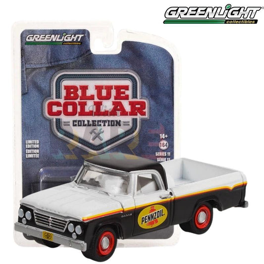 Greenlight Blue Collar Collection Series 11  - Pennzoil - 1964 Dodge D-100 Pickup - 35240-A 1:64