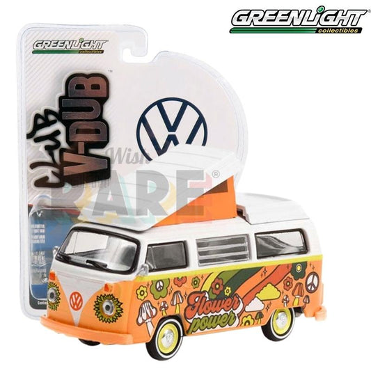Greenlight Club Vee Dub Series 14 - Flower Power - 1973 Volkswagen Type 2 Westfalia Campmobile - 36050-C 1:64