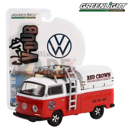 Greenlight Club Vee Dub Series 14 - Red Crown Gasoline - 1969 Volkswagen Type 2 Double Cab - 36050-A 1:64