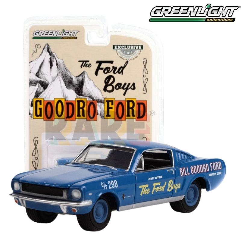 Greenlight Bill Goodro Ford Series - 1965 Ford Mustang Fastback- The Ford Boys Bill Goodro Ford Denver Colorado - 30366 1:64