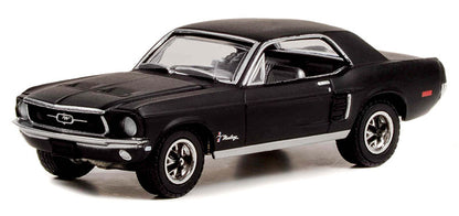 Greenlight Bill Goodro Ford Series - 1968 Ford Mustang Coupe "He Country Special" in Stealth Black - 30354 1:64