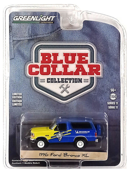 Greenlight Blue Collar Collection Series 11  - Michelin Tires - 1996 Ford Bronco XL - 35240-D 1:64
