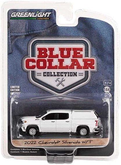 Greenlight Blue Collar Collection Series 11  - 2022 Chevrolet Silverado W/T Pickup - 35240-F 1:64
