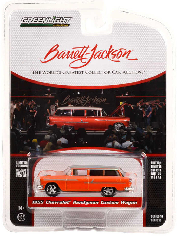 Greenlight Barrett Jackson Scottsdale Edition Series 10 - 1955 Chevrolet Handyman Custom Wagon -37260-A 1:64