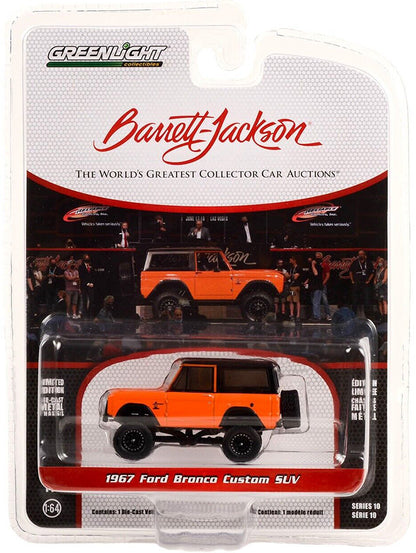 Greenlight Barrett Jackson Scottsdale Edition Series 10 - 1967 Ford Bronco Custom -37260-C 1:64