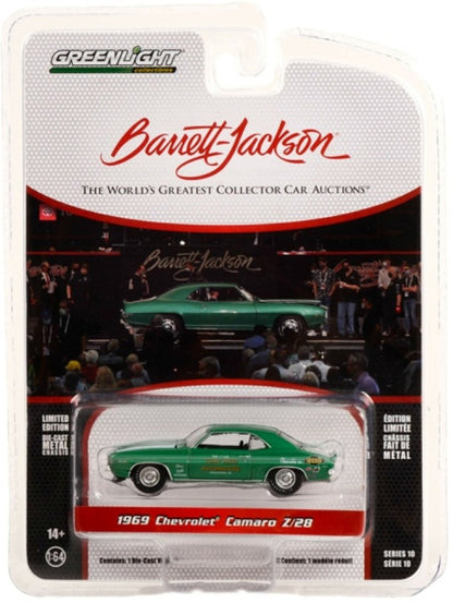 Greenlight Barrett Jackson Scottsdale Edition Series 10 - Tony Pizzi Automotive 1969 Chevrolet Camaro -37260-D 1:64