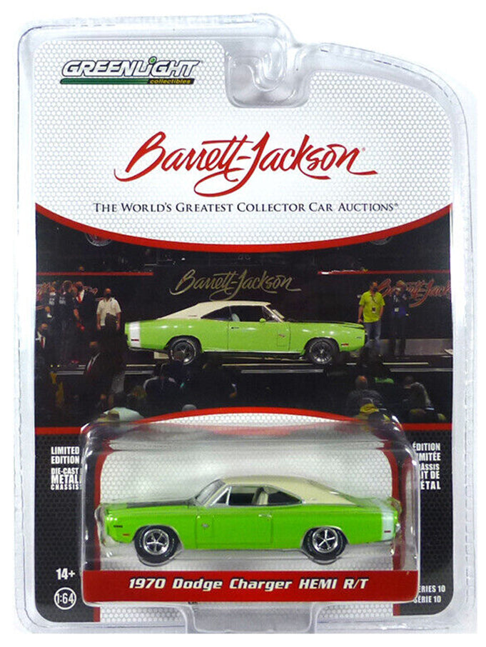 Greenlight Barrett Jackson Scottsdale Edition Series 10 - 1970 Dodge Charger HEMI R/T -37260-E 1:64