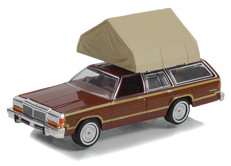 Greenlight The Great Outdoors Series 2 - 1979 Ford LTD Country Squire with Camp'otel Cartop Sleeper Tent - 38030-C 1:64