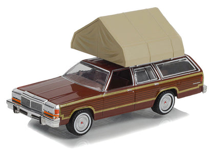Greenlight The Great Outdoors Series 2 - 1979 Ford LTD Country Squire with Camp'otel Cartop Sleeper Tent - 38030-C 1:64