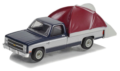 Greenlight The Great Outdoors Series 2 - 1982 Chevrolet C-10 Silverado with Modern Truck Bed Tent - 38030-D 1:64