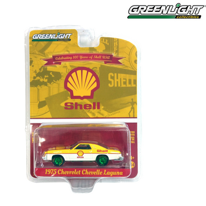Greenlight Anniversary Collection Series 14 -  CHASE1975 Chevrolet Chevelle Laguna, Shell Oil 100th Anniversary - 28100-B 1:64