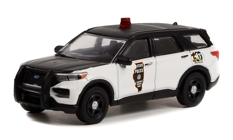 Greenlight Anniversary Collection Series 14 - 2022 Ford Police Interceptor Utility, Illinois State Police 100th Anniversary - 28100-F 1:64