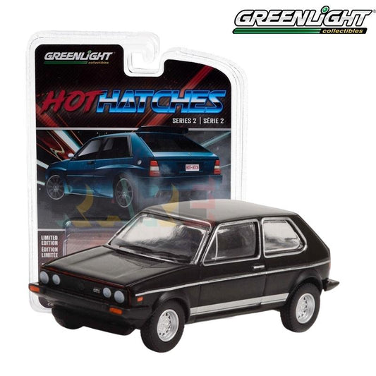 Greenlight Hot Hatches Series 2 - 1983 Volkswagen Golf Mk 1 GTI in Black - 63020-D 1:64