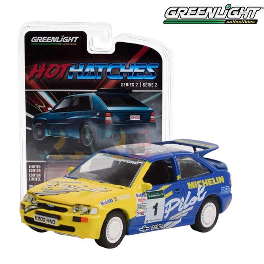 Greenlight Hot Hatches Series 2 - Michelin Pilot #1 - 1994 Ford Escort RS Cosworth - 63020-E 1:64