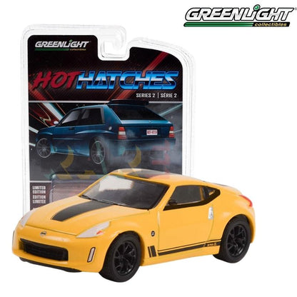 Greenlight Hot Hatches Series 2 - 2019 Nissan 370Z in Chicane Yellow - Heritage Edition- 63020-F 1:64