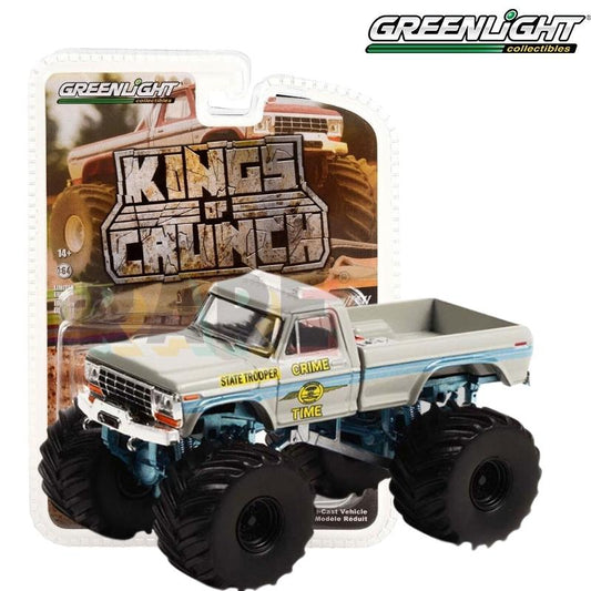Greenlight Kings of Crunch Series 11  - Crime Time State Trooper - 1979 Ford F-250 Monster Truck - 49110-C 1:64
