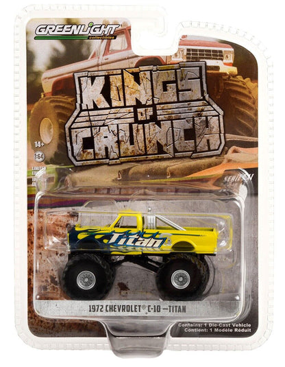 Greenlight Kings of Crunch Series 11  - Titan - 1972 Chevrolet C-10 Monster Truck - 49110-A 1:64