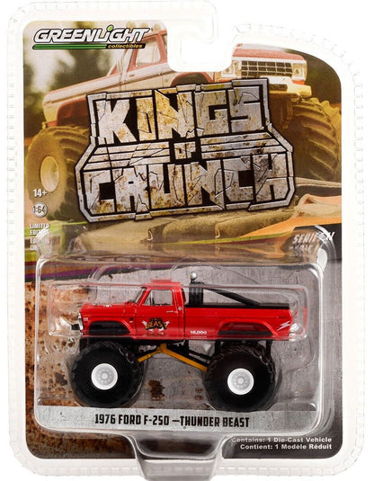 Greenlight Kings of Crunch Series 11  - Thunder Beast - 1976 Ford F-250 Monster Truck - 49110-B 1:64