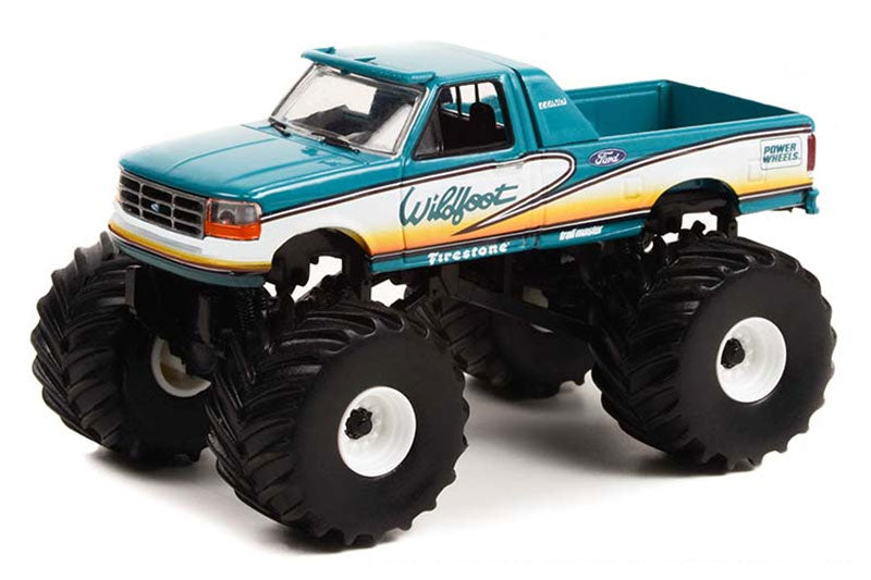 Greenlight Kings of Crunch Series 11  - Wildfoot - 1993 Ford F-250 Monster Truck - 49110-F 1:64