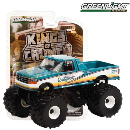 Greenlight Kings of Crunch Series 11  - Wildfoot - 1993 Ford F-250 Monster Truck - 49110-F 1:64